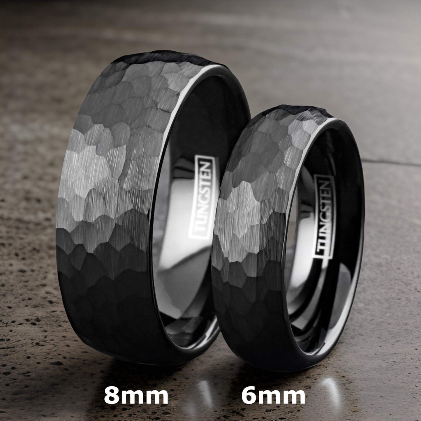 black wedding ring for couples
