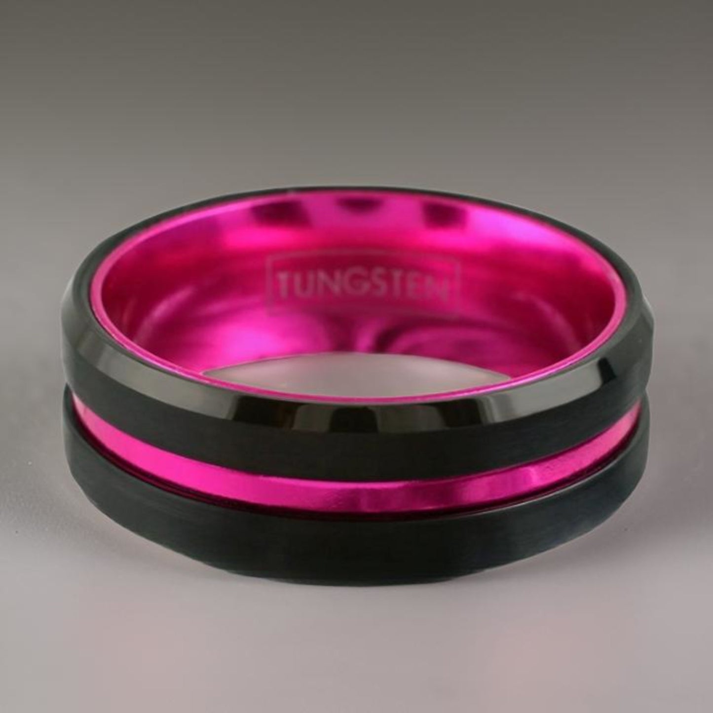 Thin Pink Line Ring, Breast Cancer Awareness Ring