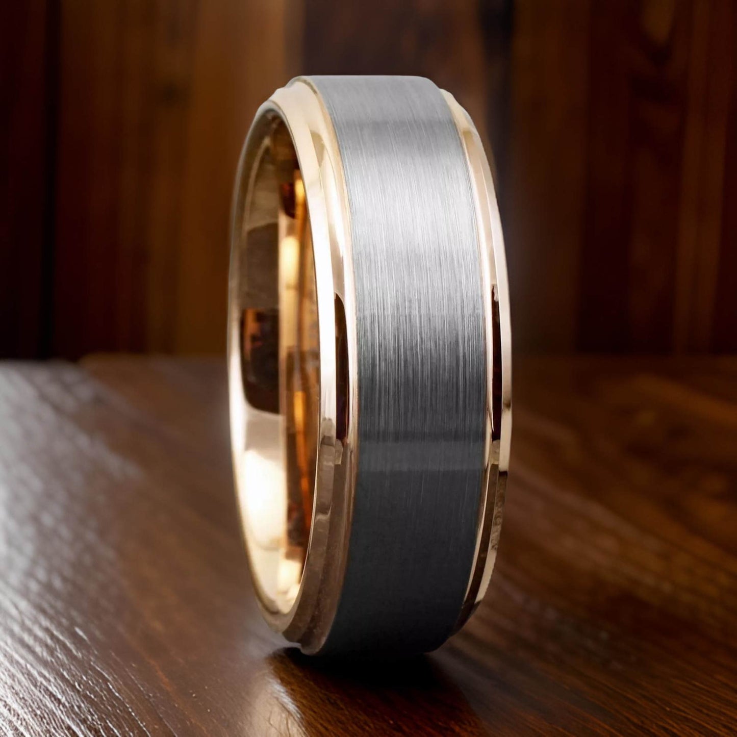 rose gold wedding ring for men