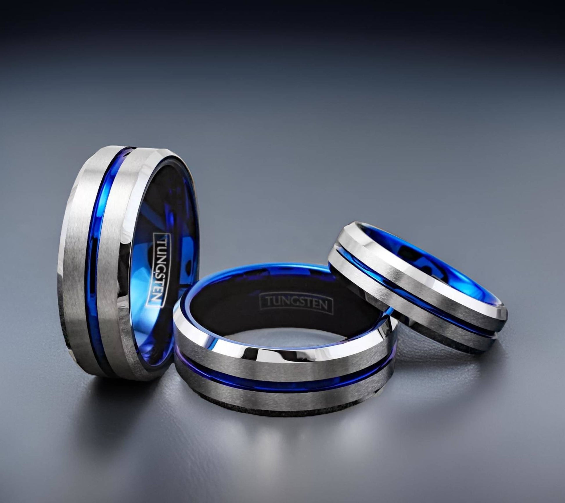 scratch resistant tungsten ring for active hands such as law enforcement and medical professionals
