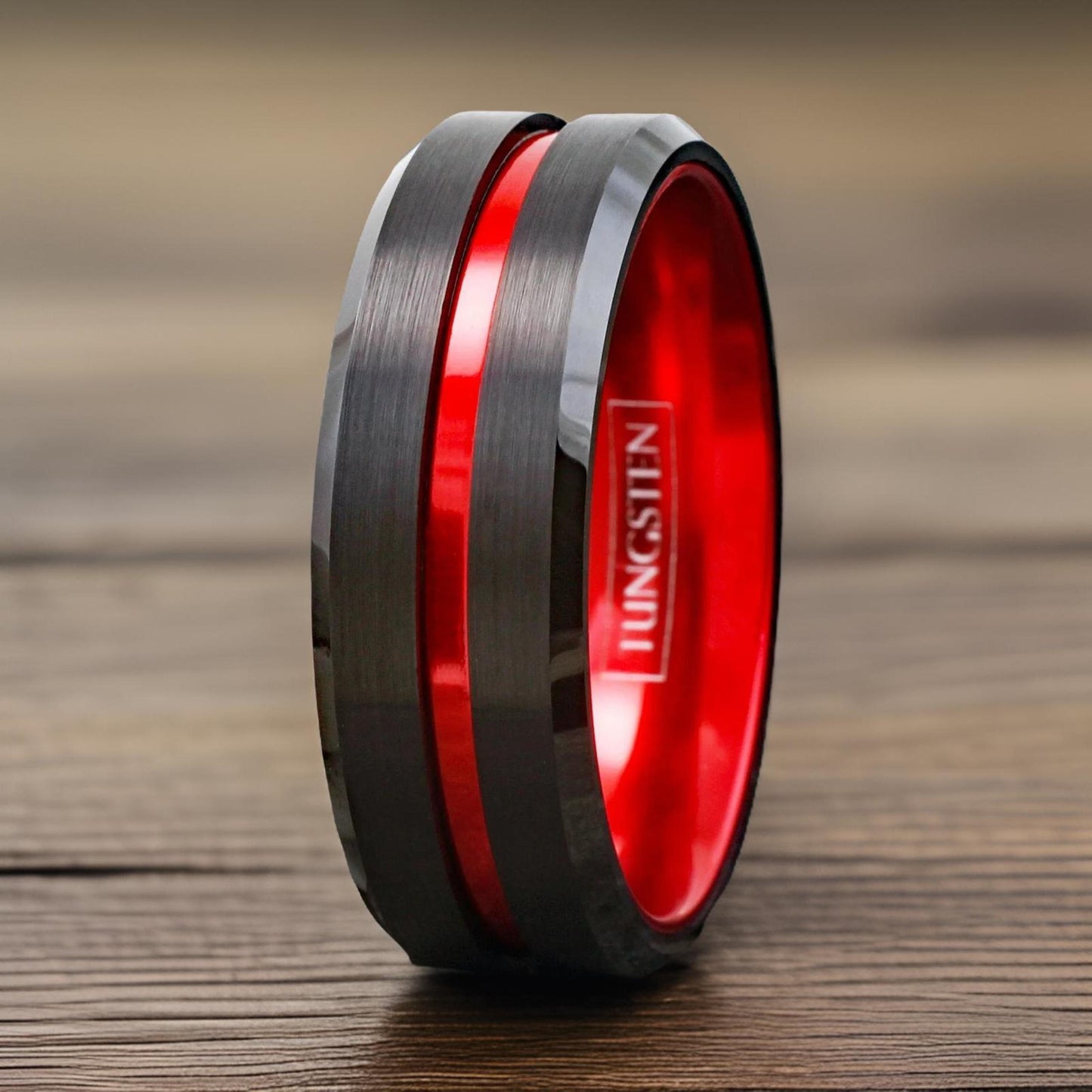 thin red line ring