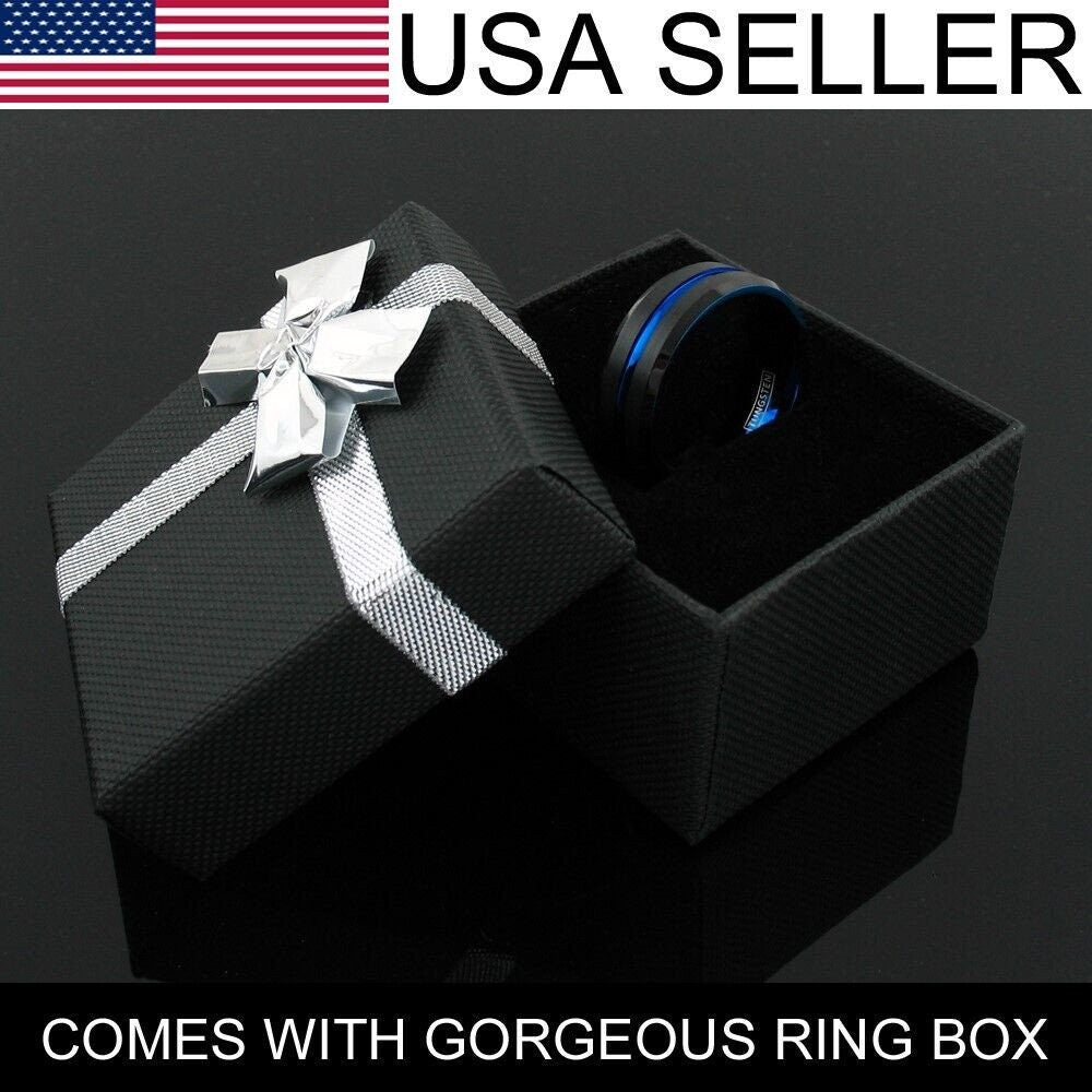 thin blue line ring gift for men