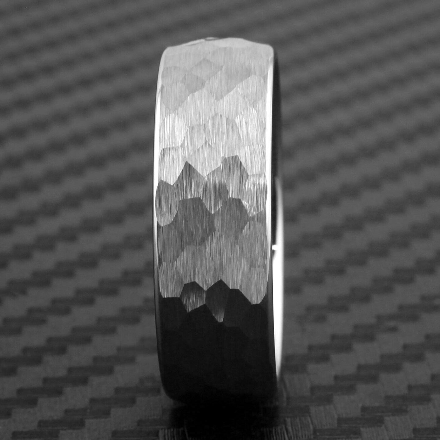 silver engagement ring