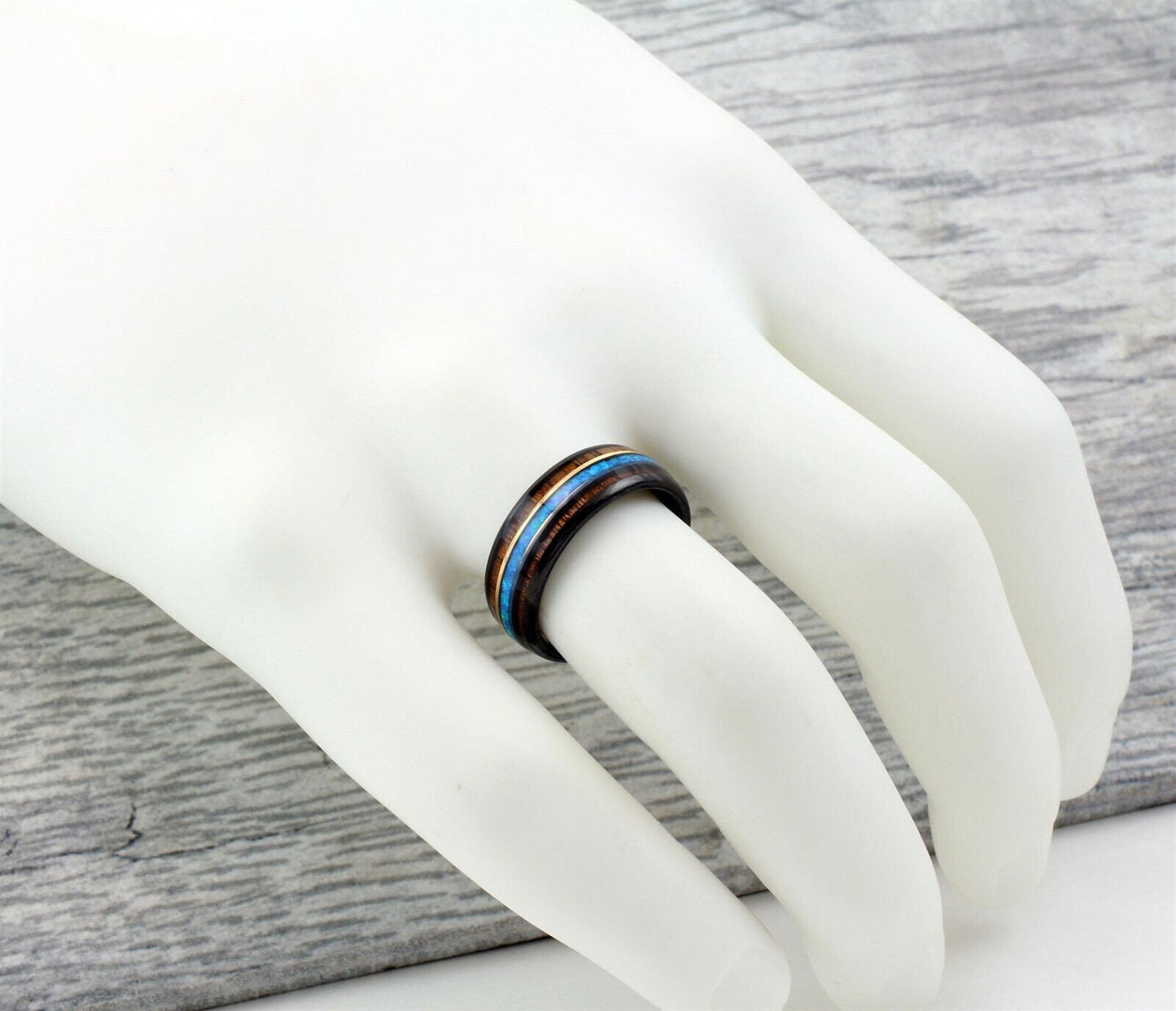 blue opal ring