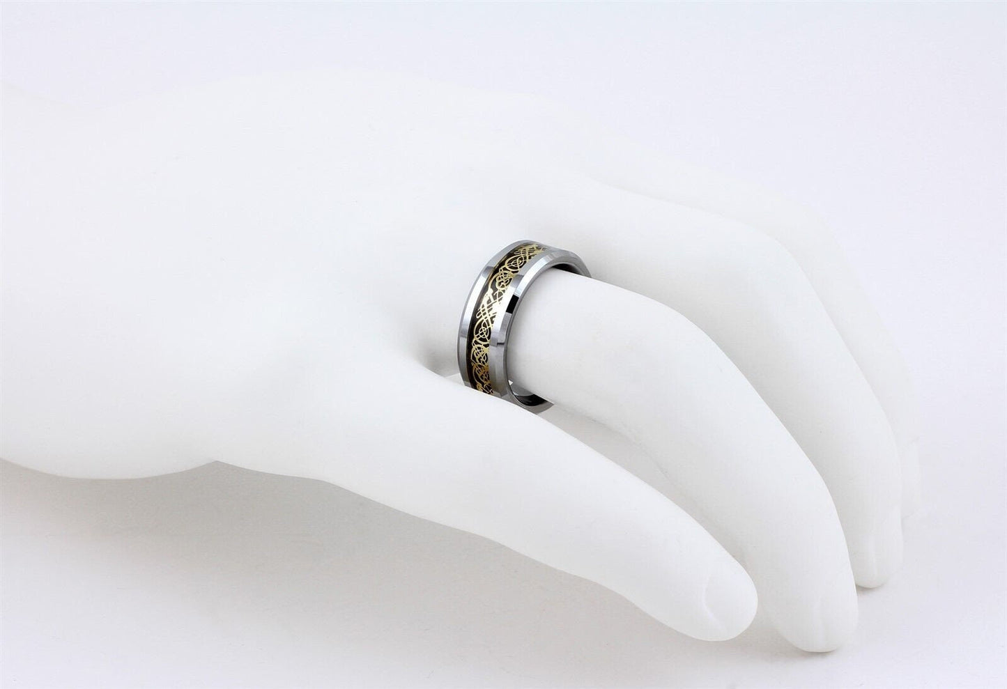 Gold Plated Celtic Dragon Ring