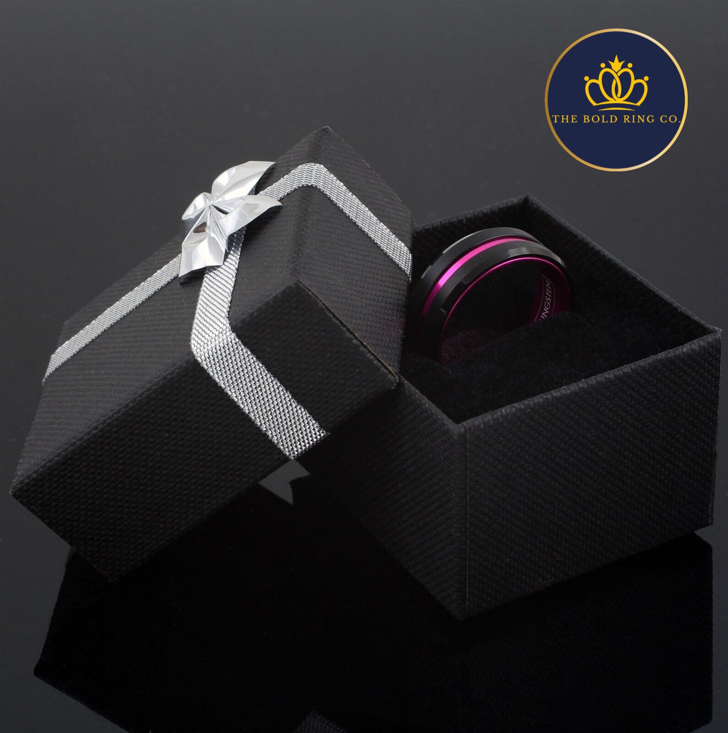 Thin Pink Line Ring, Breast Cancer Awareness Ring