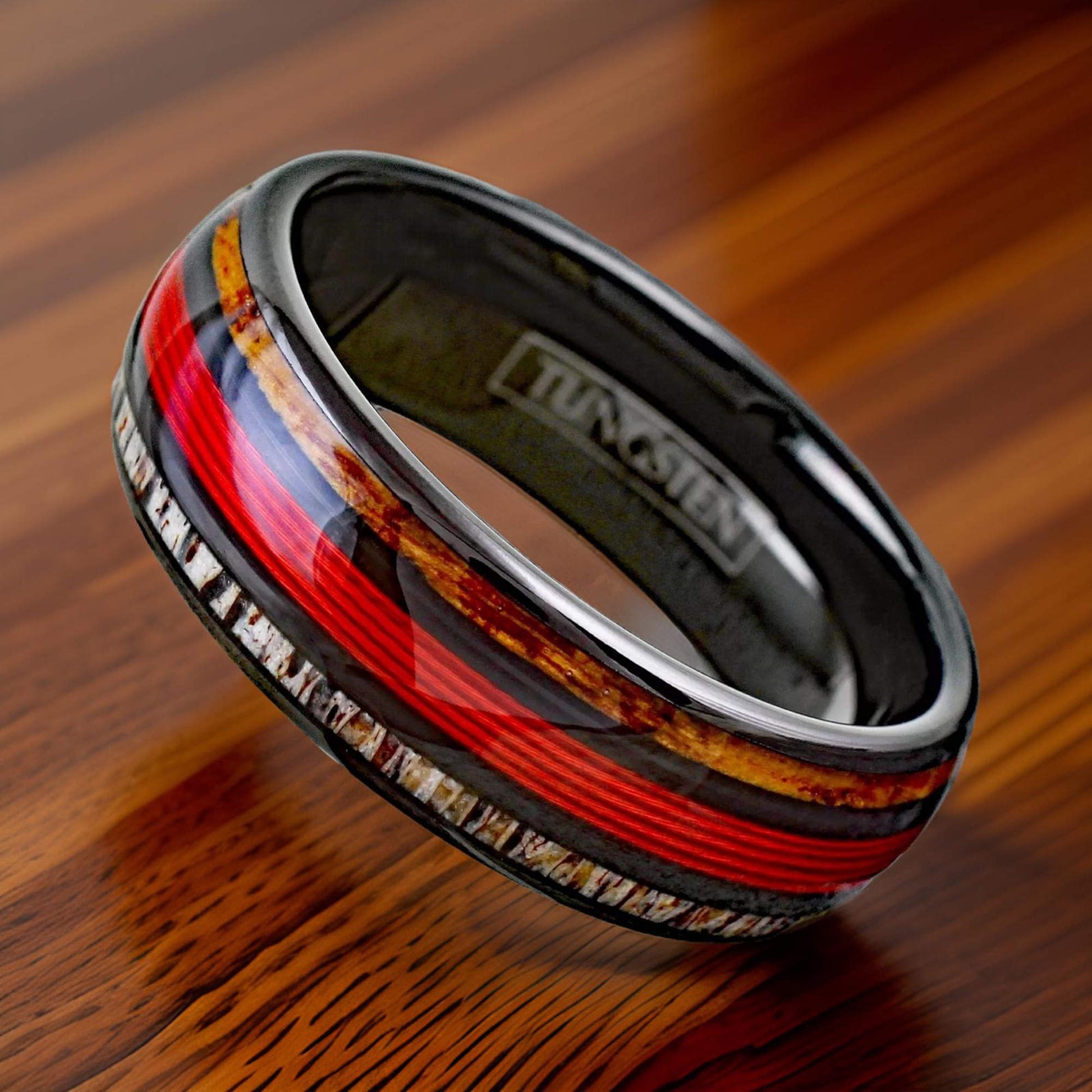 red thin line ring