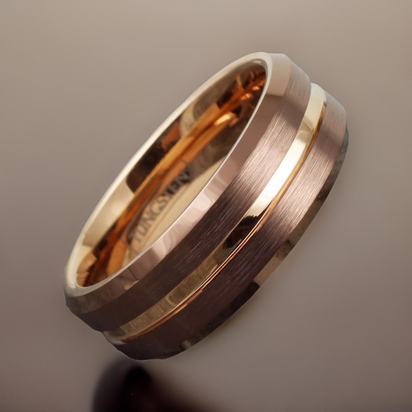 The Brown Ring, Rose Gold Ring with Bronze Finish