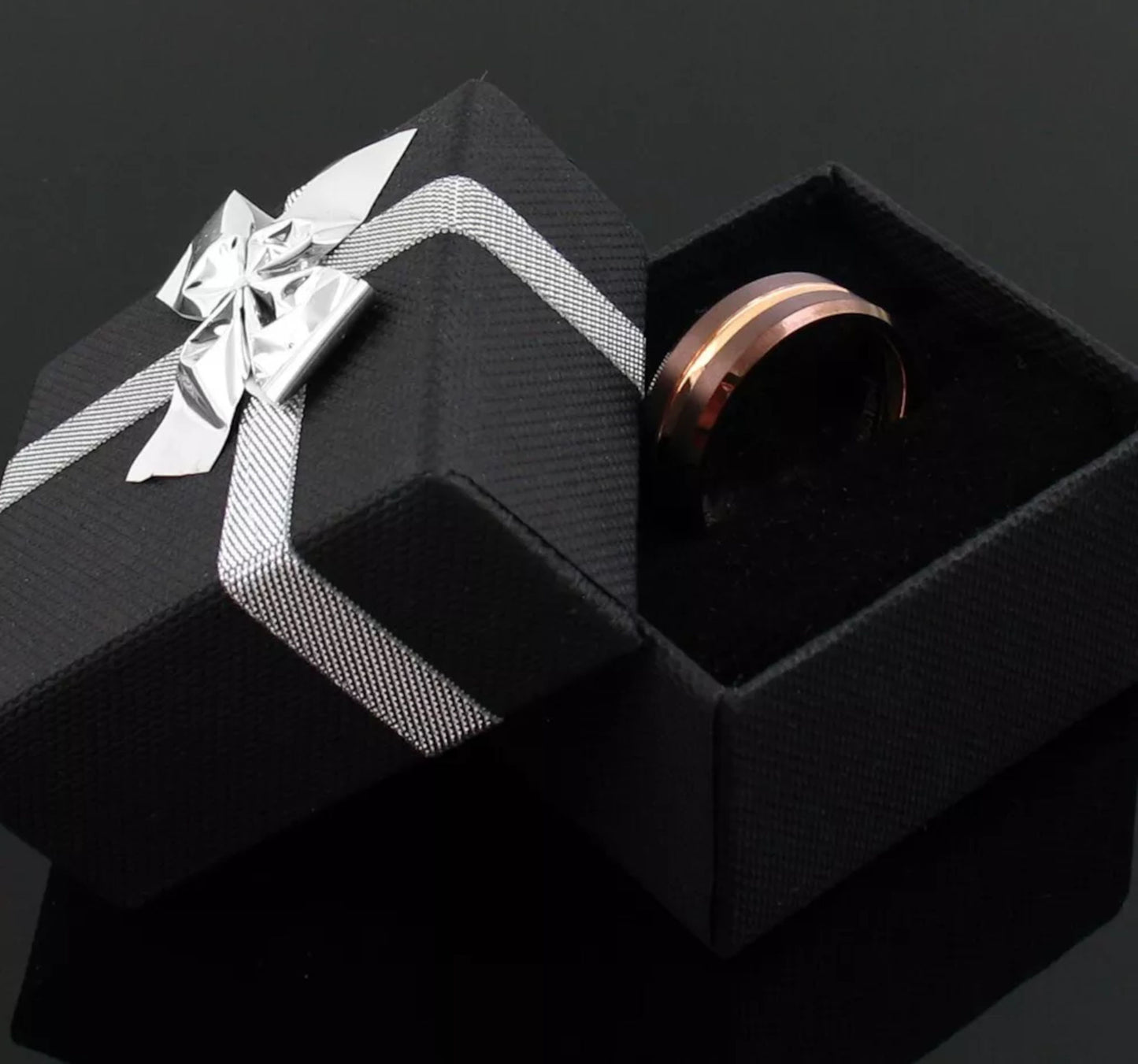 The Brown Ring, Rose Gold Ring with Bronze Finish