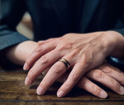 The Brown Ring, Rose Gold Ring with Bronze Finish