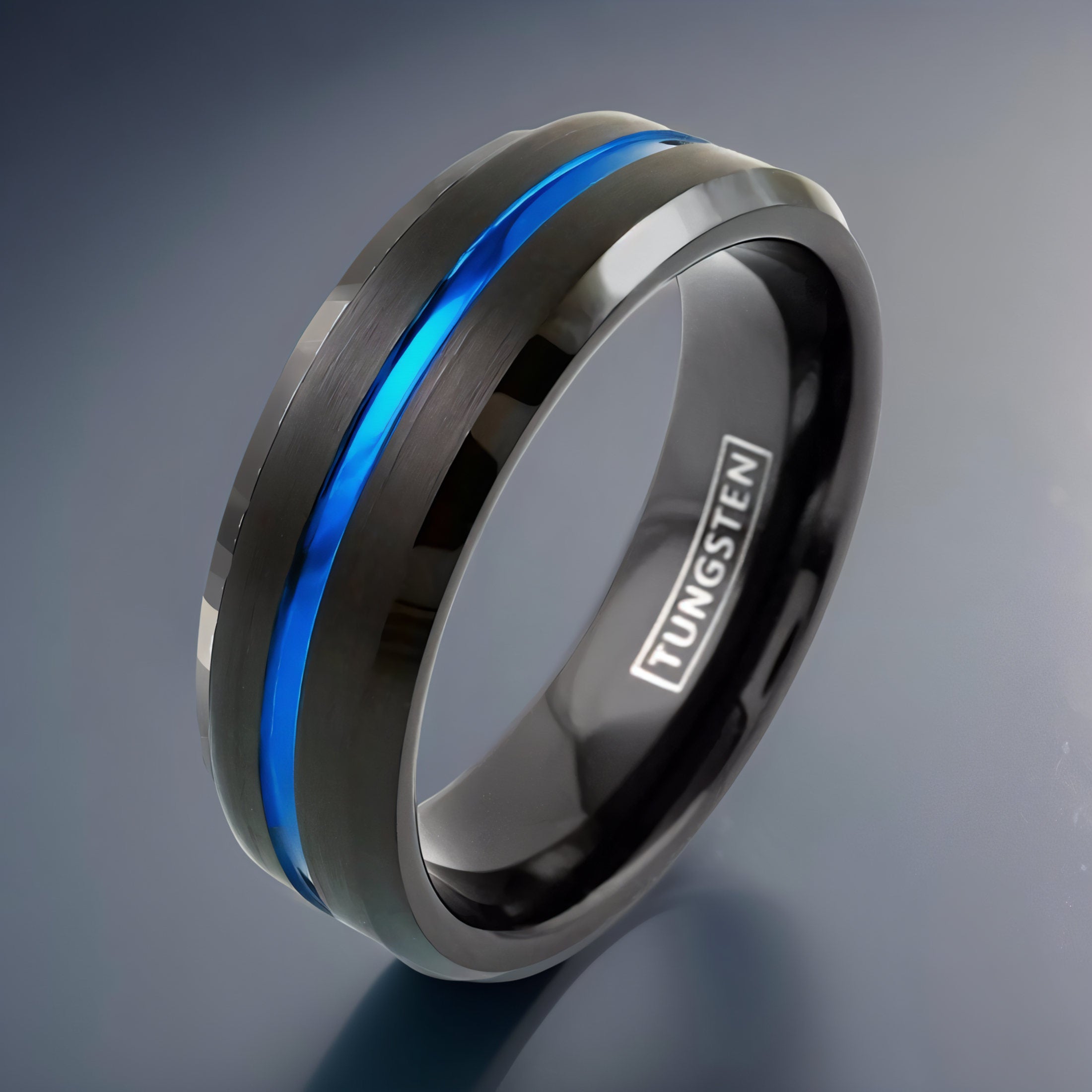 Thin Blue Line Ring, Law Enforcement Ring – The Bold Ring Company