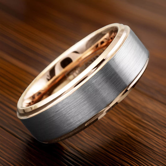 rose gold wedding bands