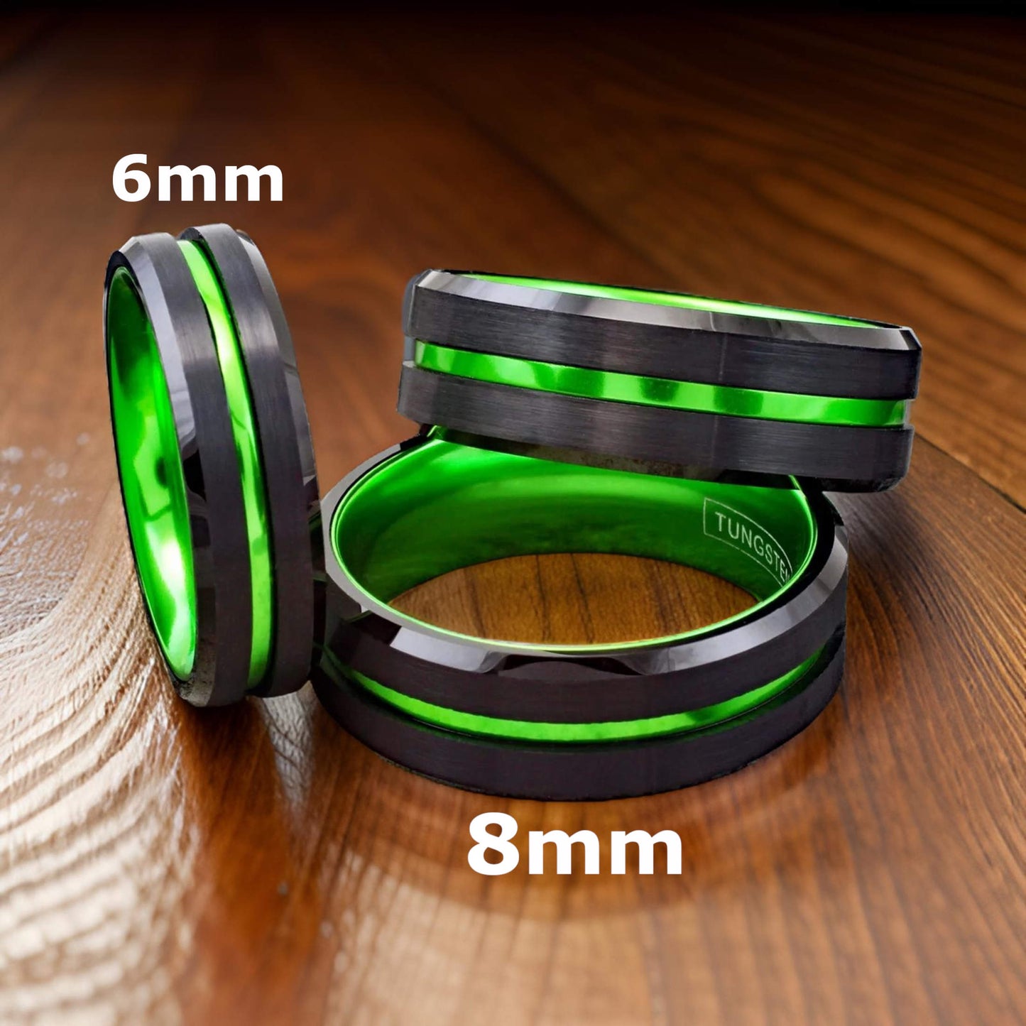 Thin Green Line Ring, Gift for Military Members