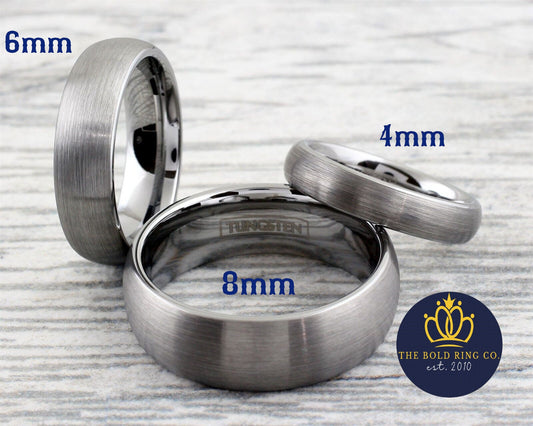 Brushed Gun Metal Ring