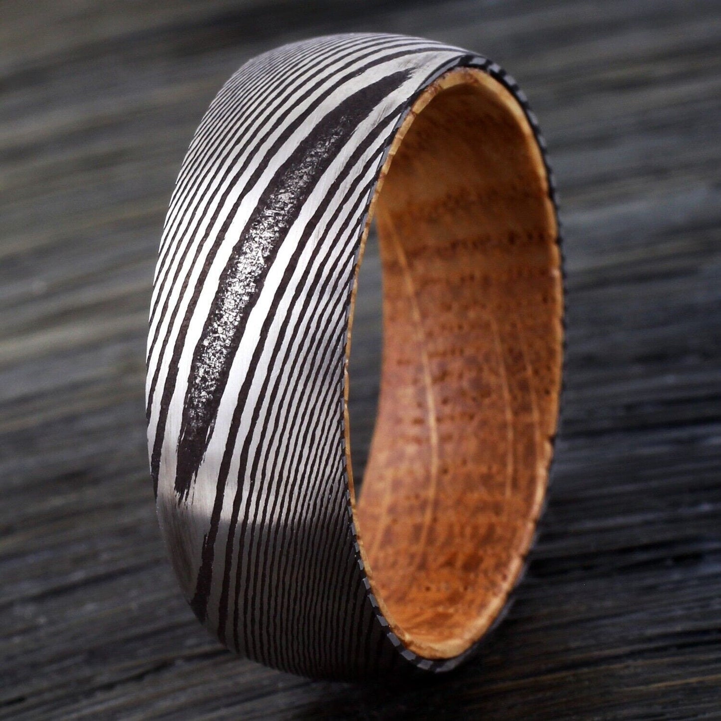 whiskey wood rings for him