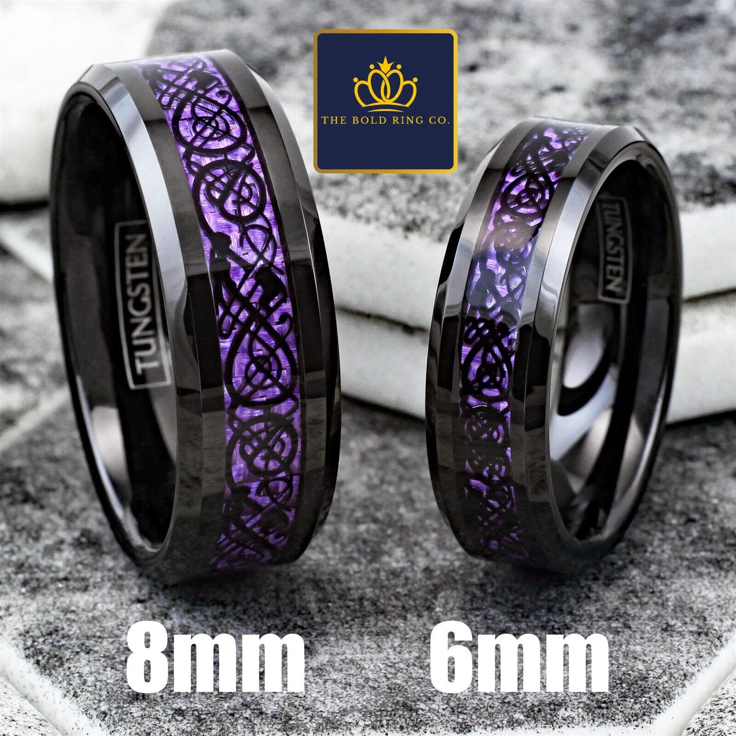 purple carbon fiber ring