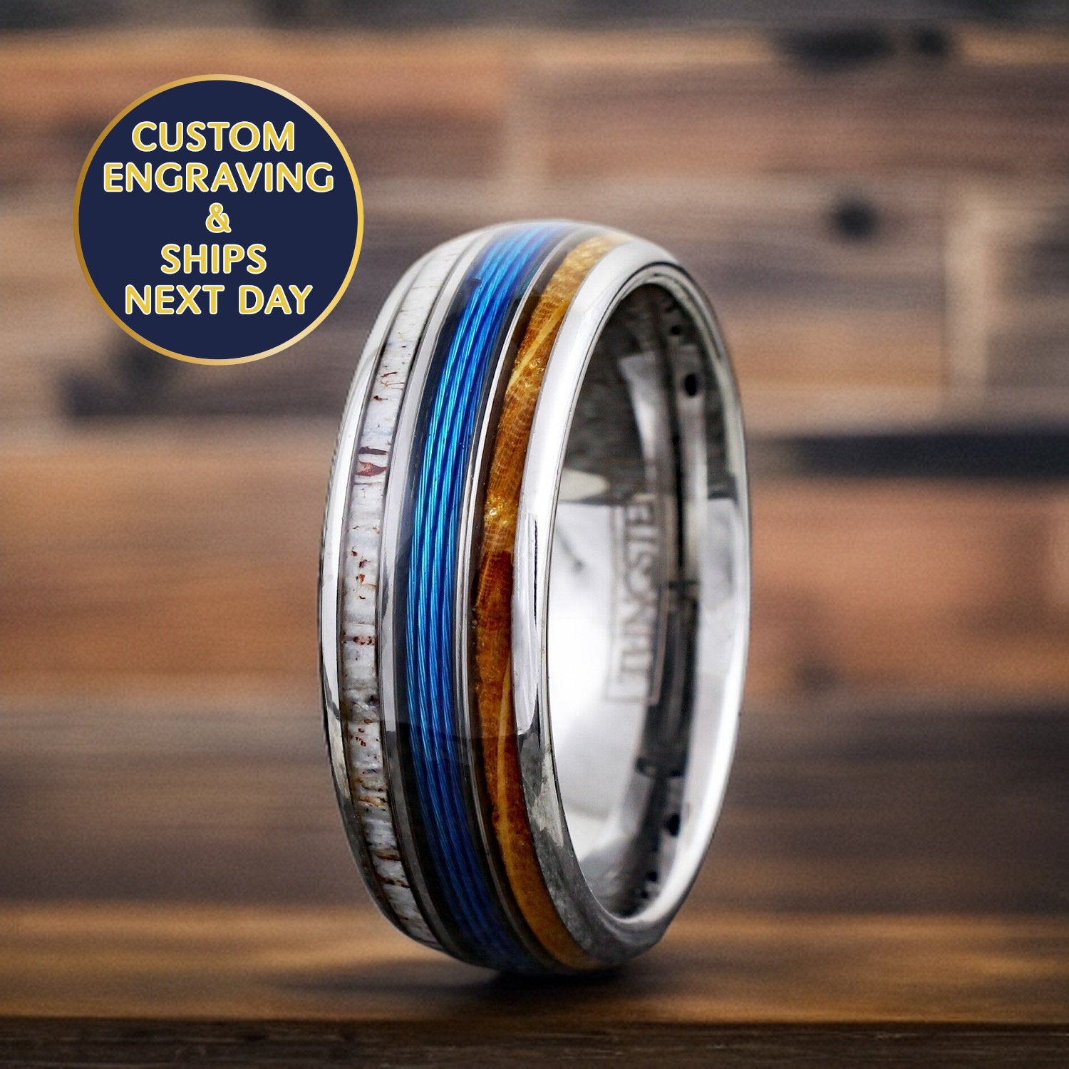 mens wedding ring for active lifestyle